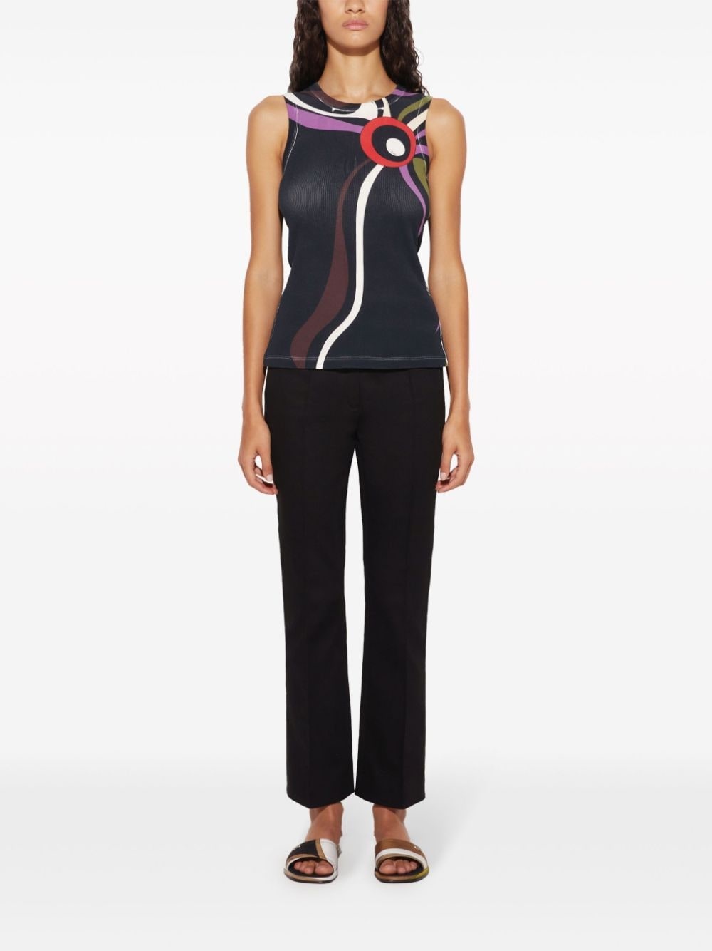 Marmo-print tank top - 2