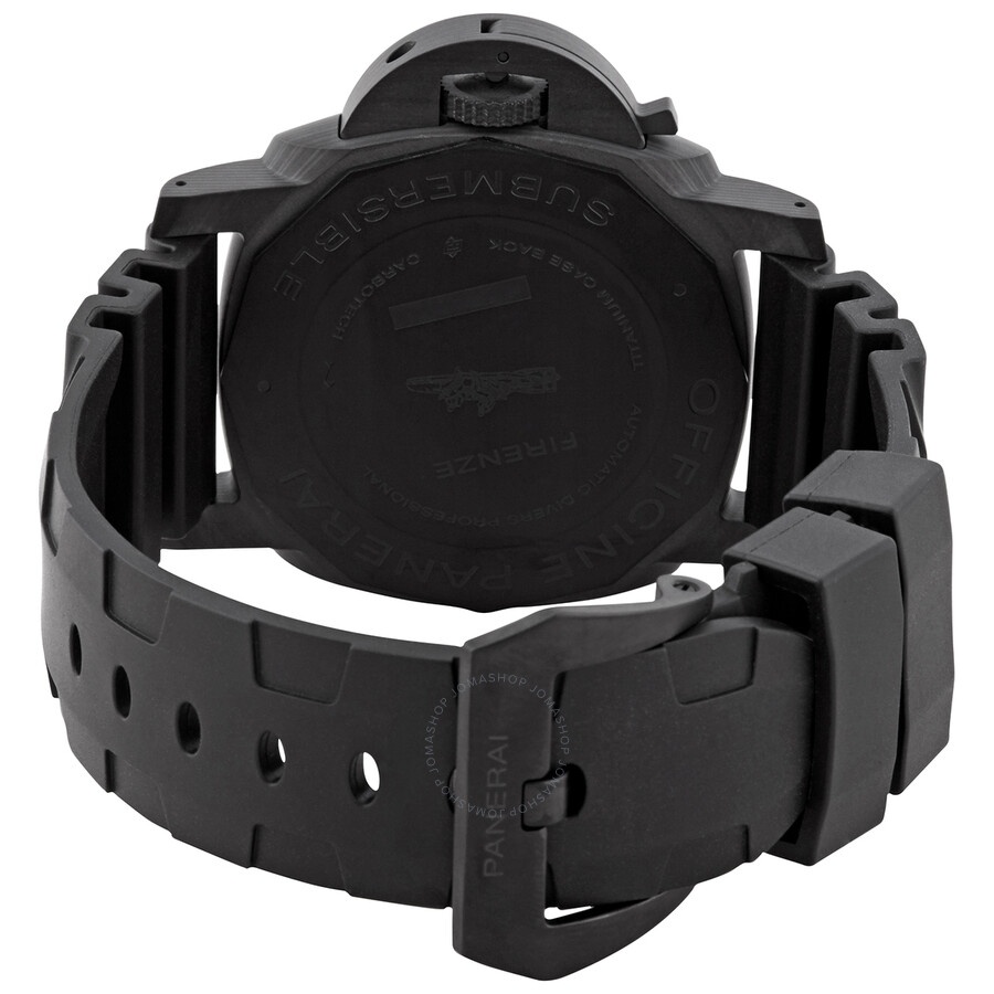 Pre-owned Panerai Luminor Submersible 1950 Carbotech Automatic Black Dial Men's Watch PAM01616 - 3