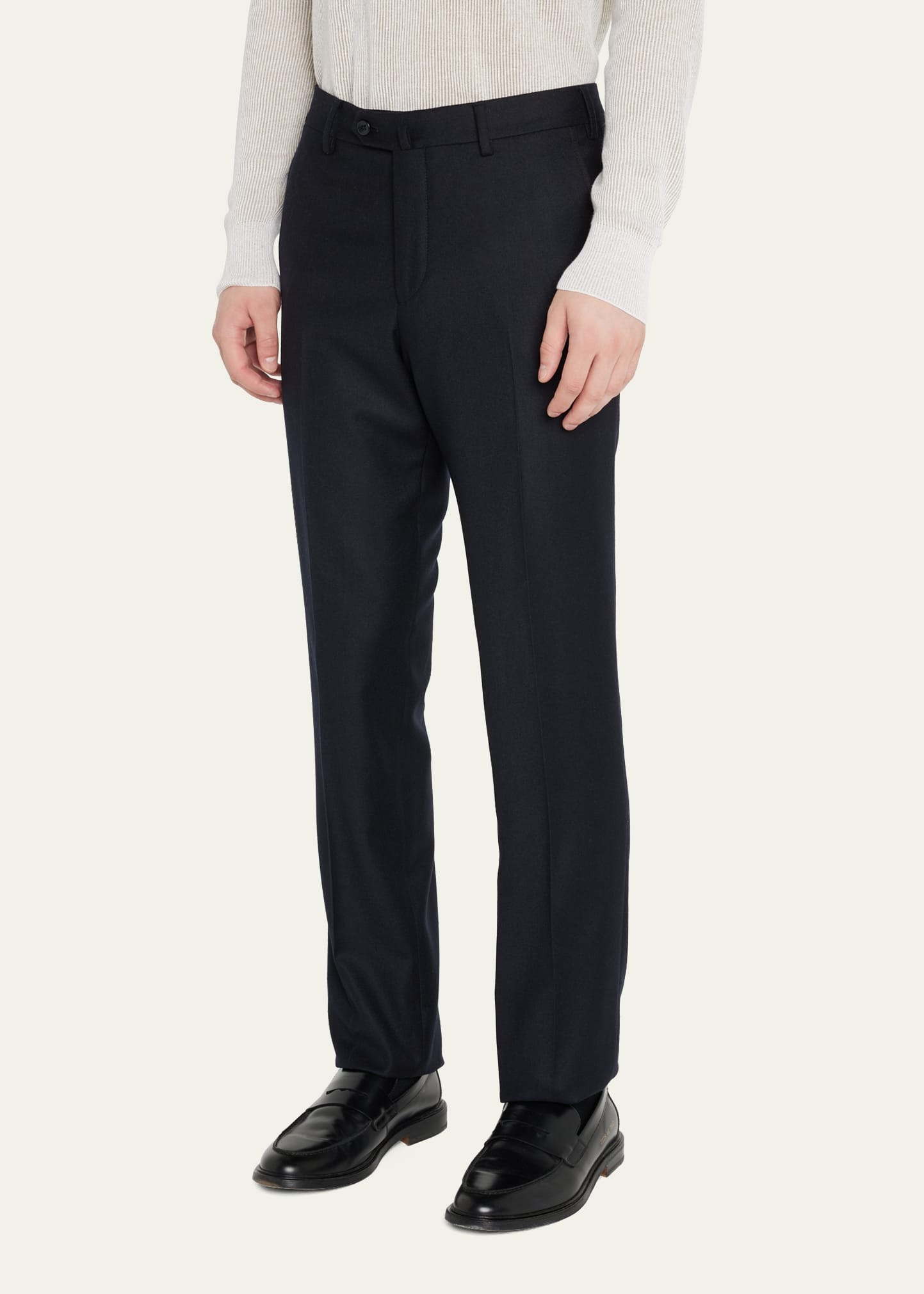 Men's Four-Pocket Wool-Cashmere Trousers - 4