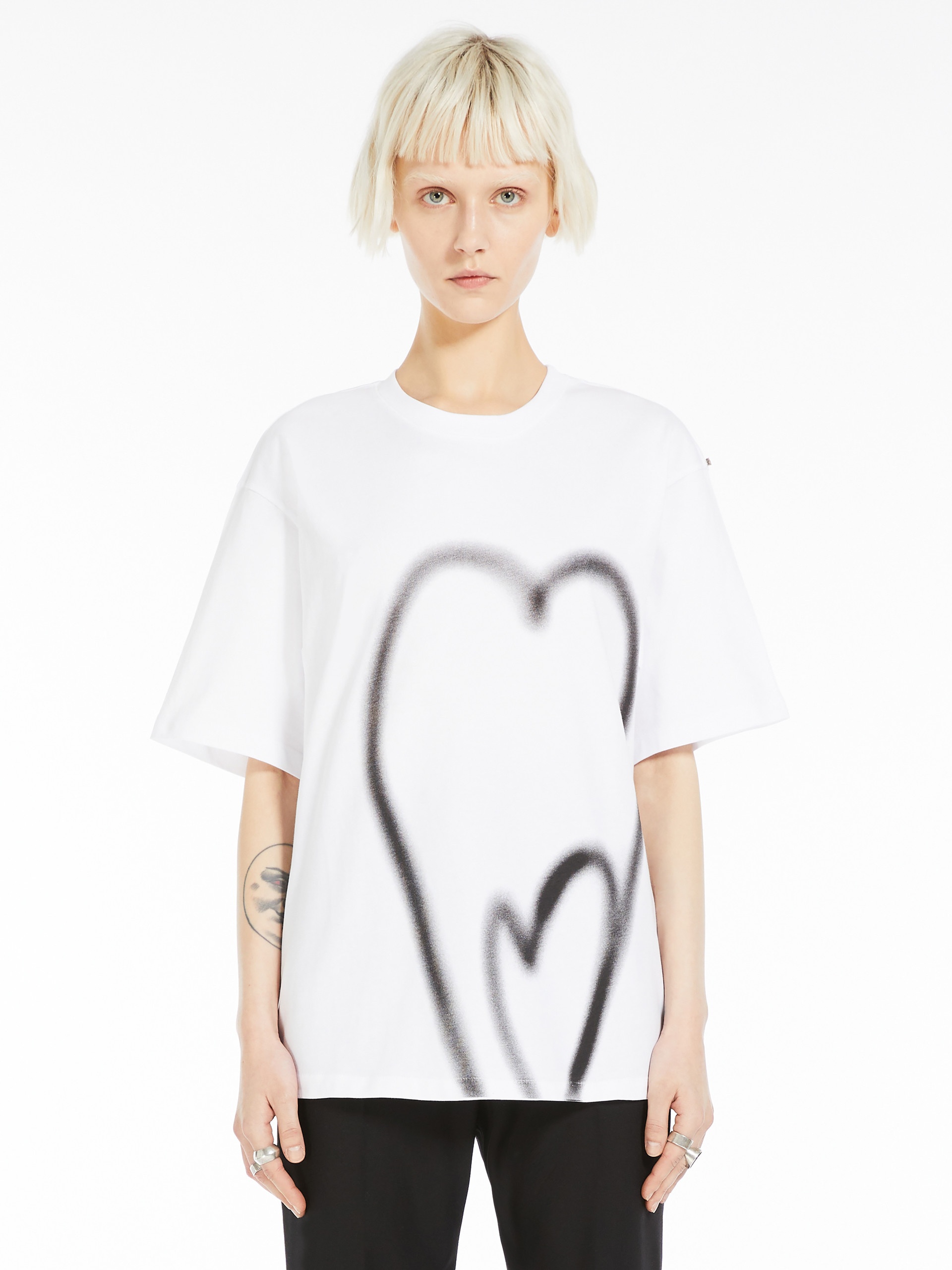 LUIS Heart print-adorned jersey T-shirt - 3