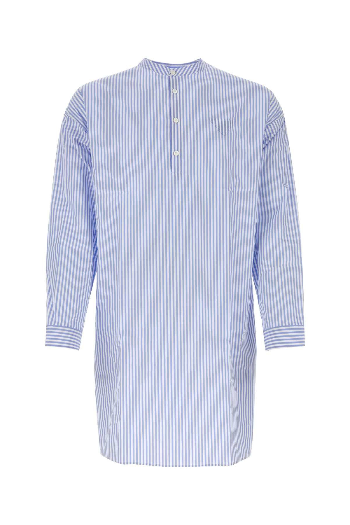 Prada Men Embroidered Poplin Shirt - 1