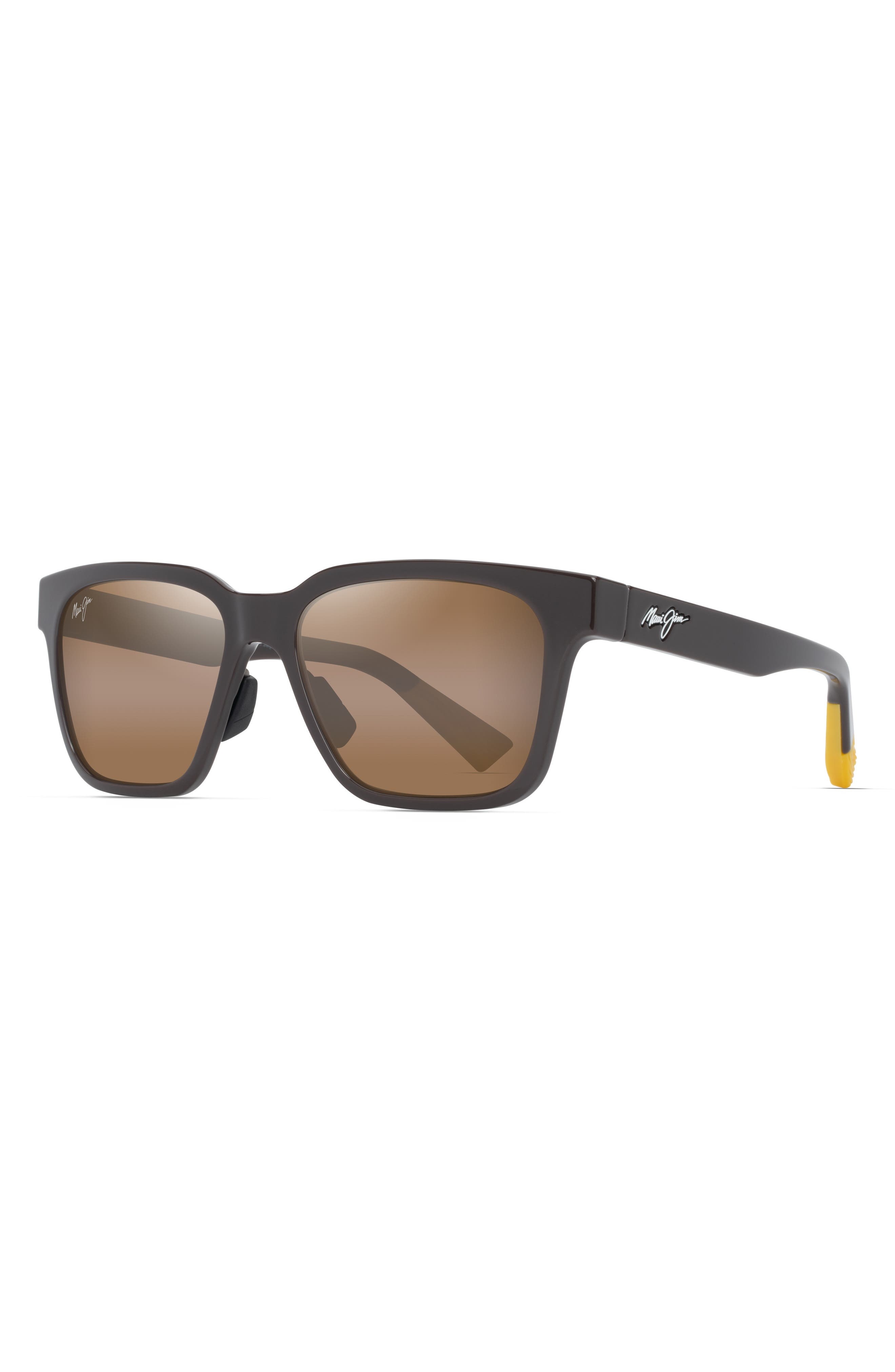 Maui Jim Punkikai 56mm PolarizedPlus2® Square Sunglasses in Shiny Brown at Nordstrom - 2