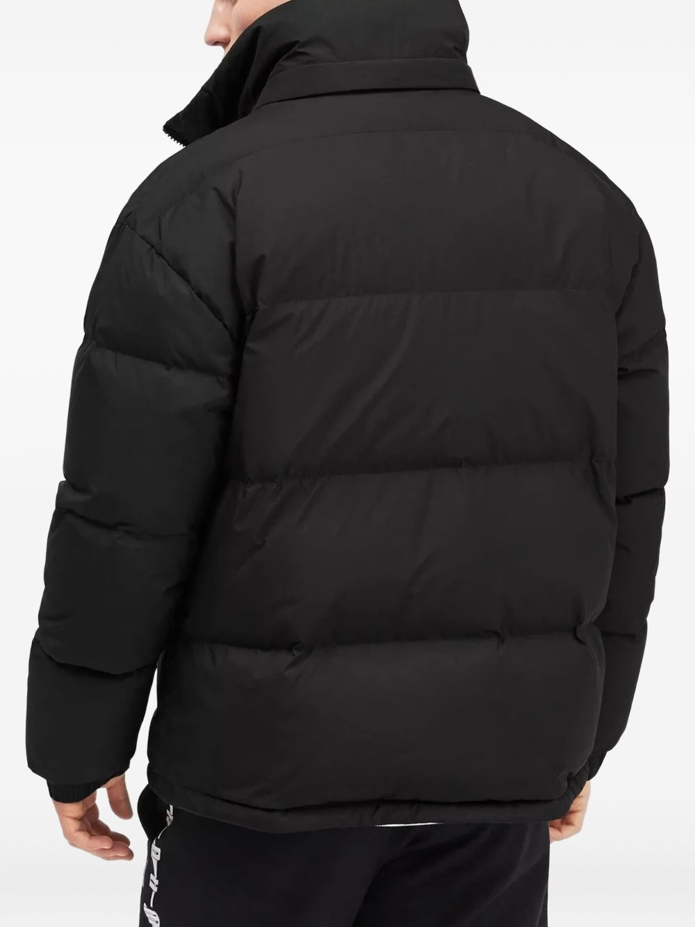 logo quilted puffer jacket - 4