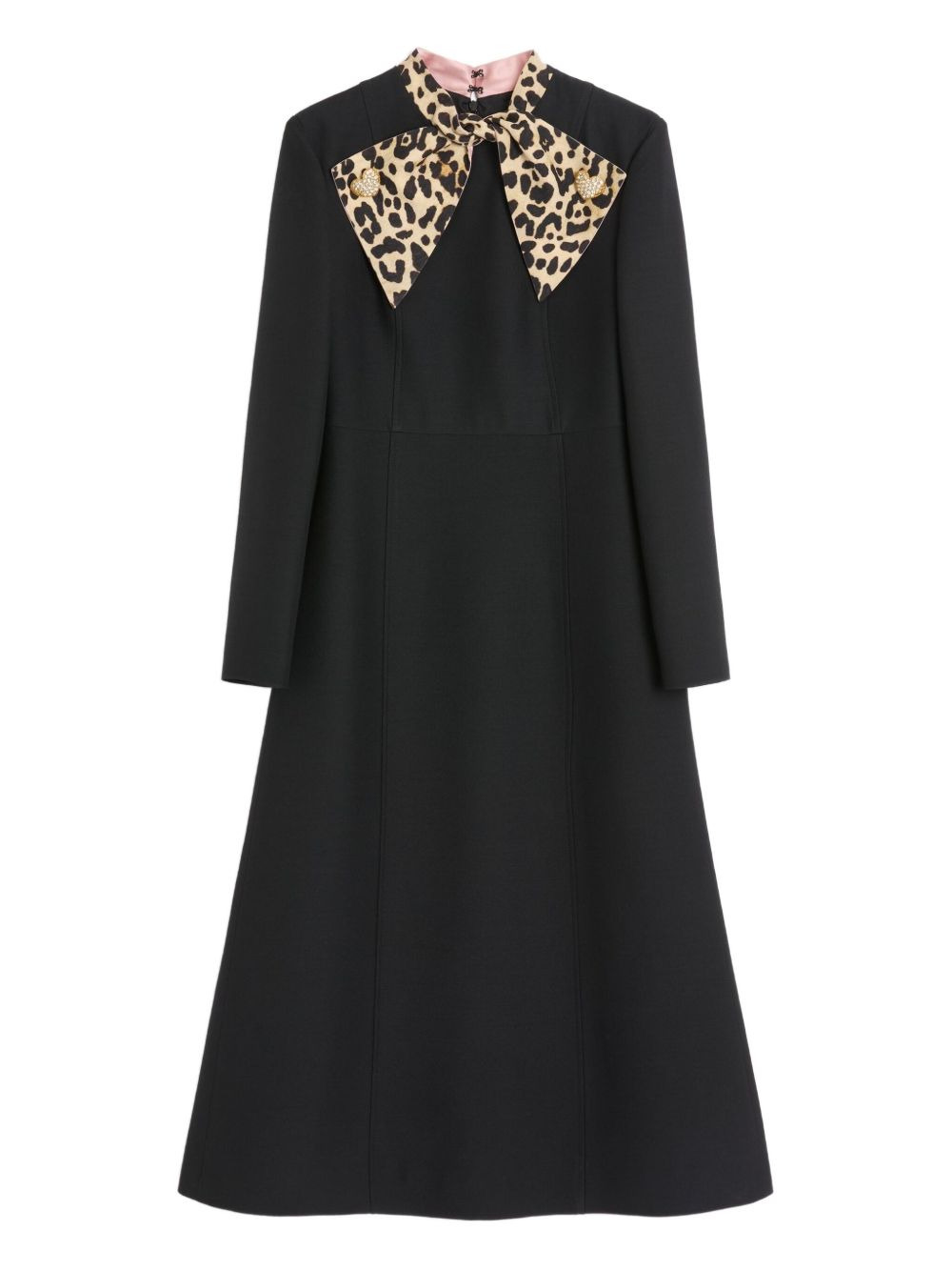 crepe midi dress - 1