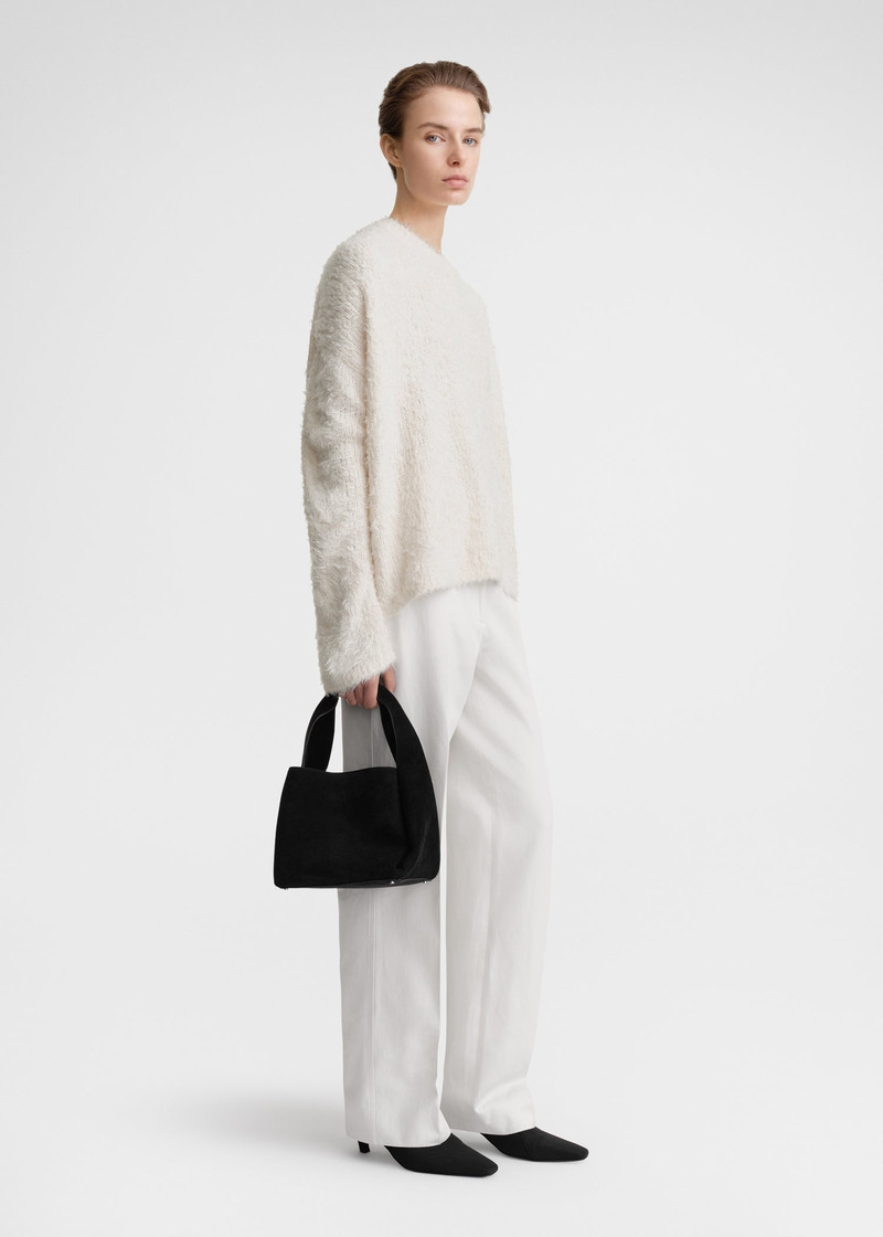 Totême Bucket bag black suede outlook