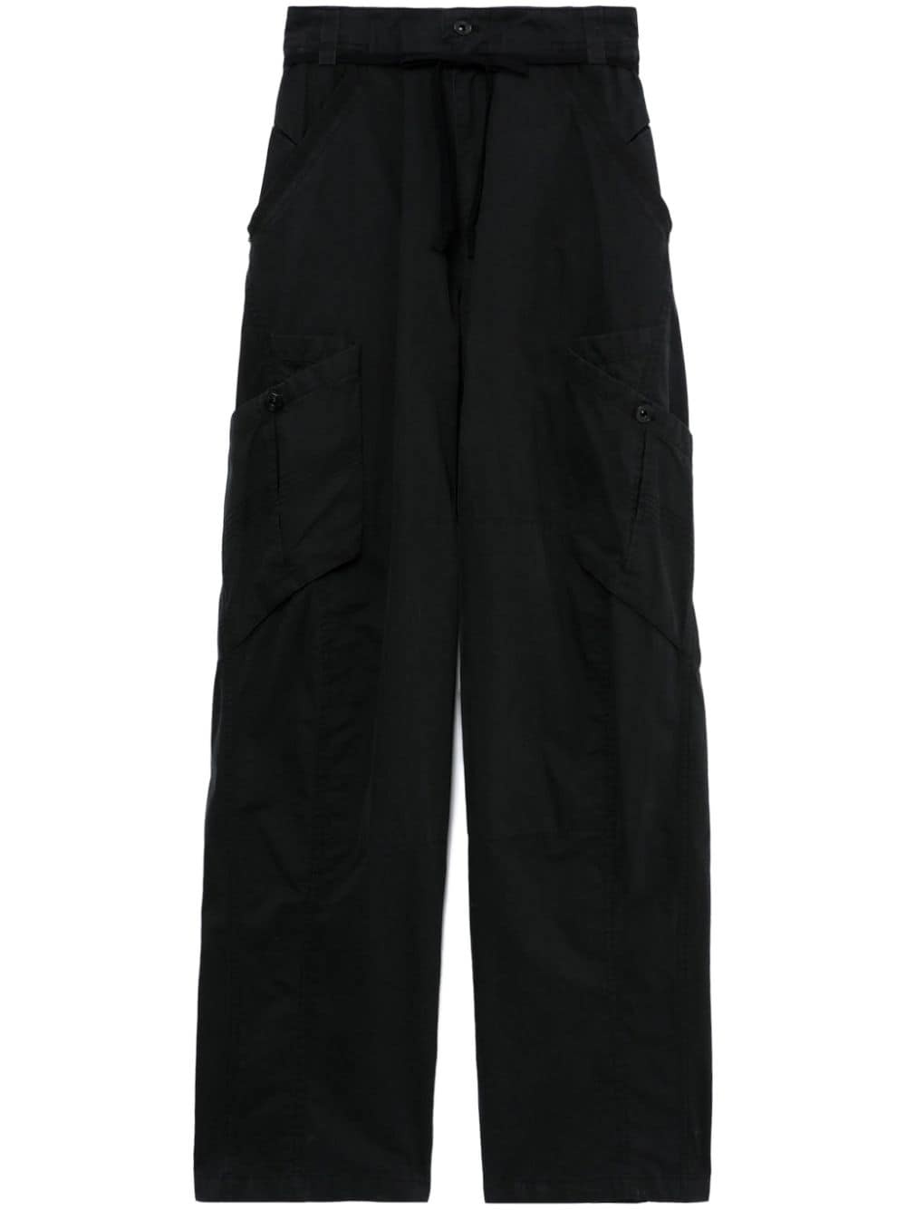 straight-leg cargo trousers - 1