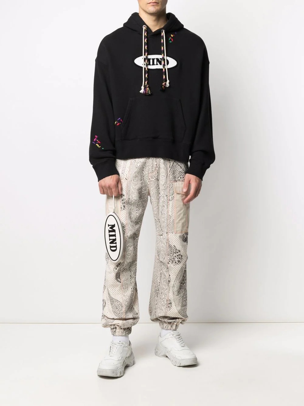 x Missoni Mind graphic logo embroidered hoodie - 2