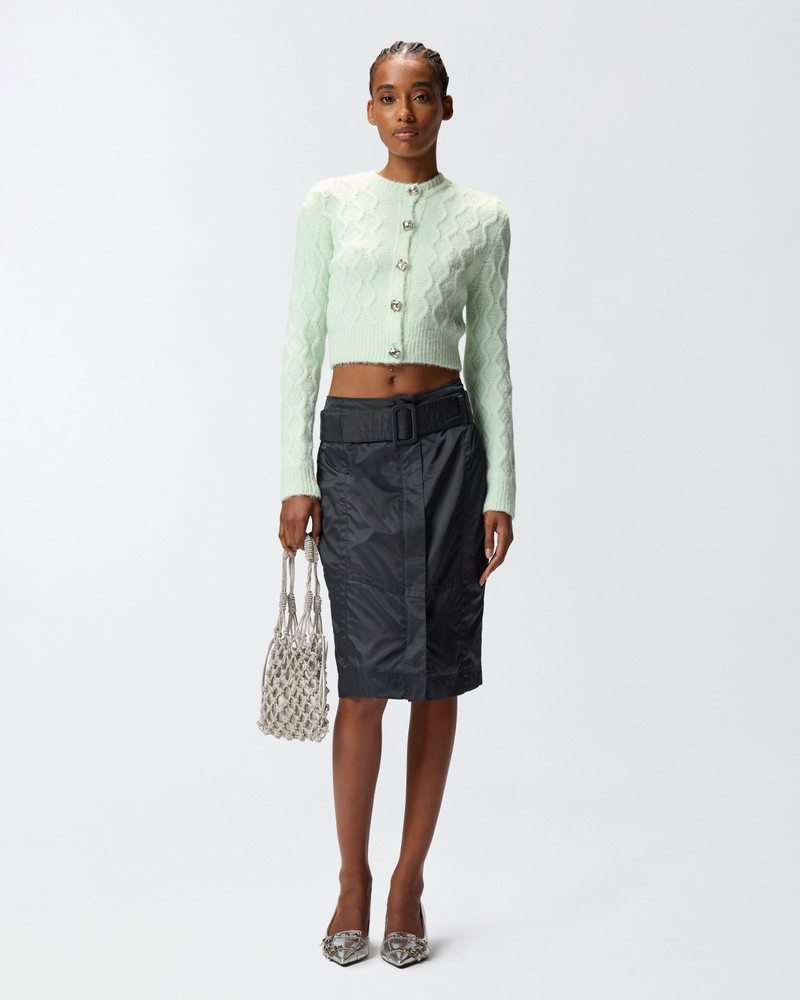 CROPPED CARDIGAN WITH JEWEL BUTTONS 4