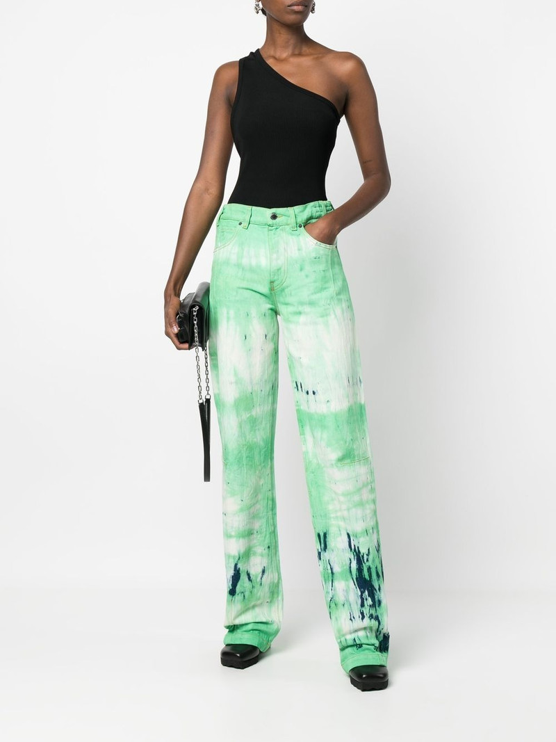 DARKPARK tie-dye wide-leg jeans outlook