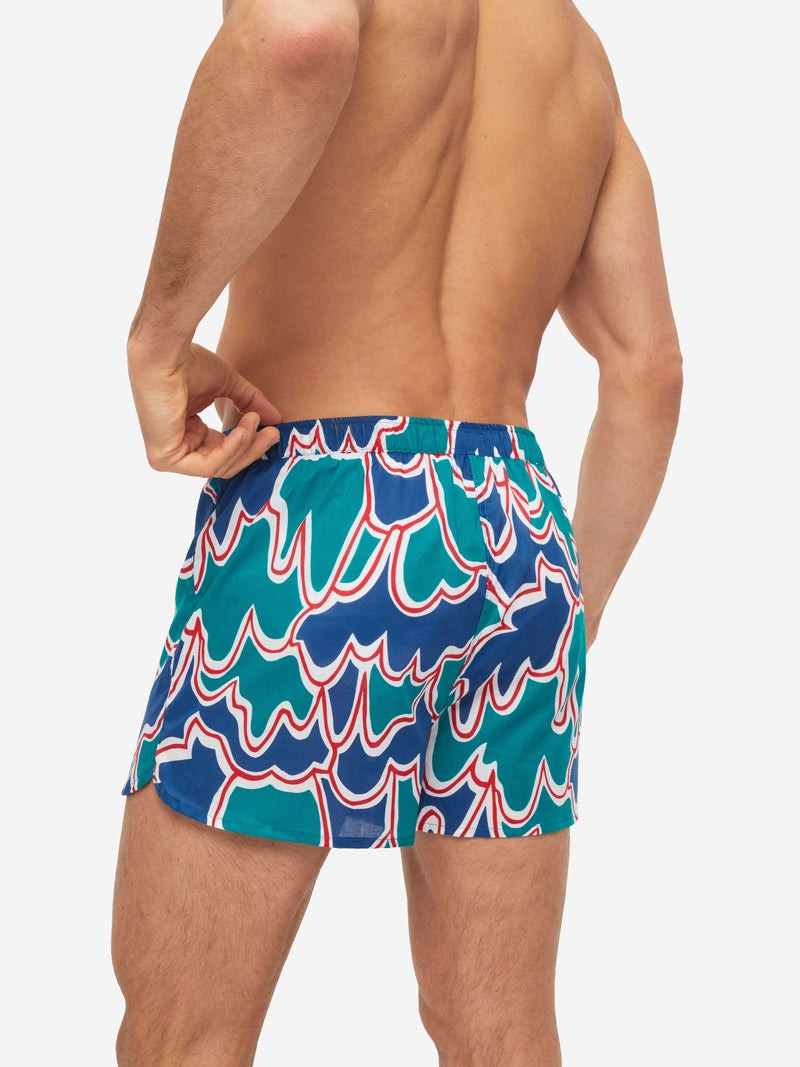 Men's Modern Fit Boxers Ledbury 54 Cotton Batiste Multi 7