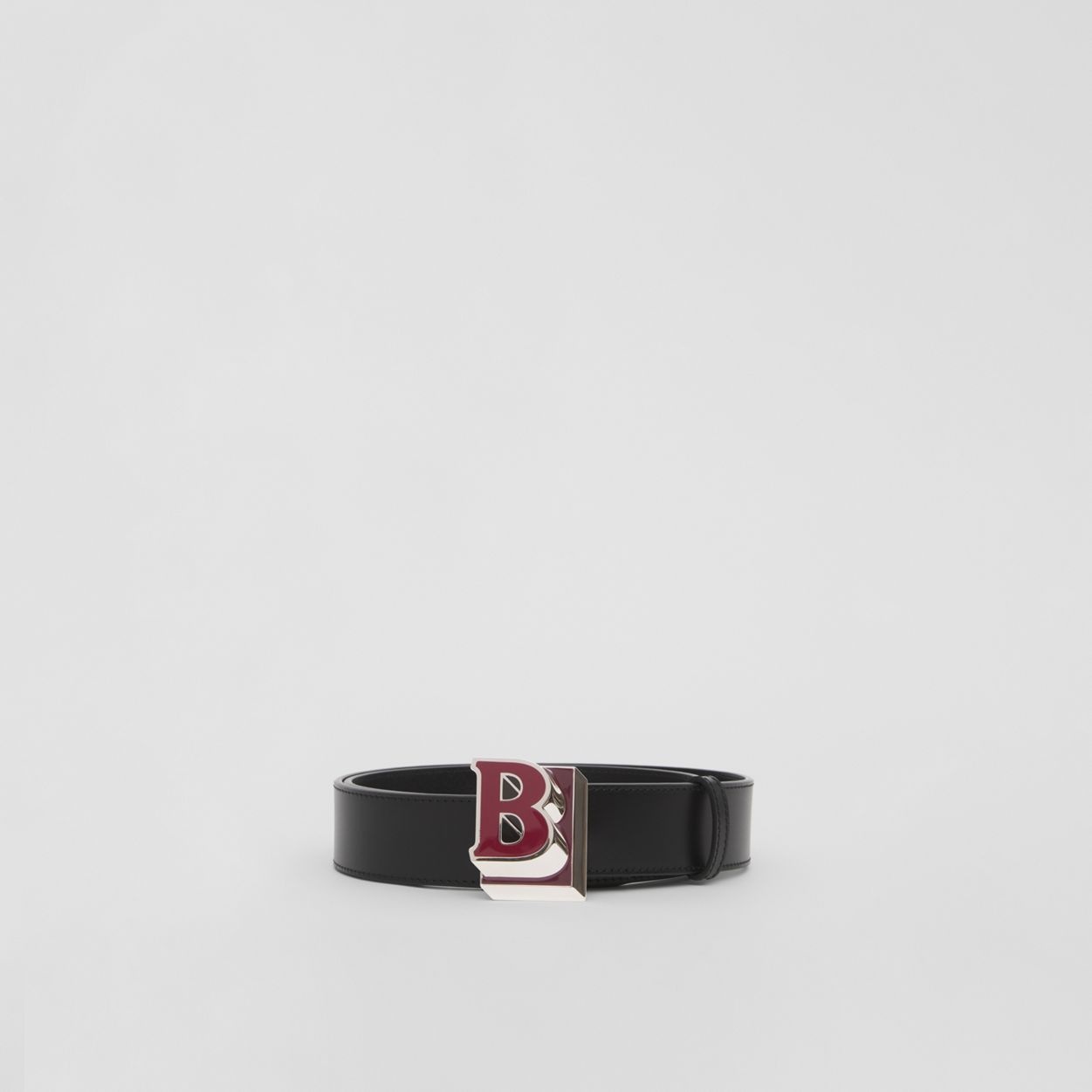 Letter Graphic Leather Belt - 4