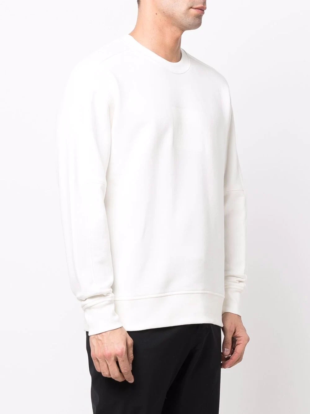 patch-detail cotton sweatshirt - 3