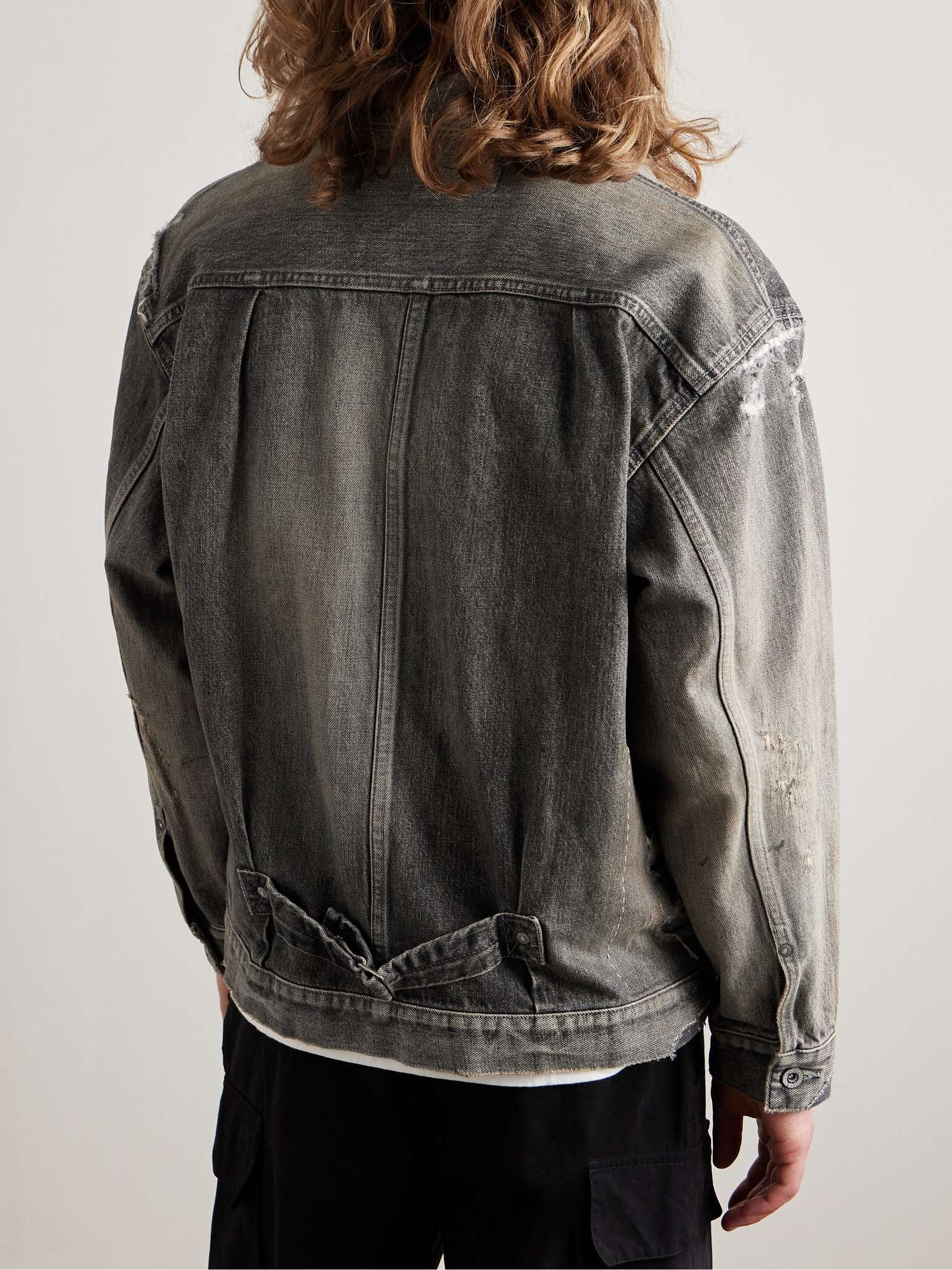Savage Type-1 Distressed Denim Jacket - 4