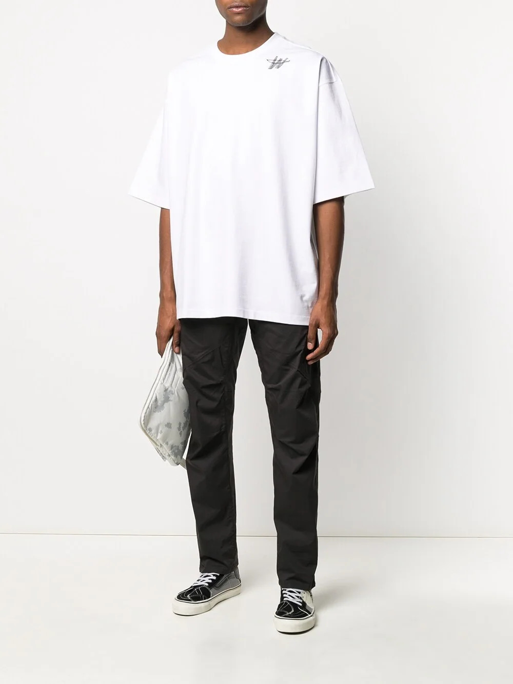 White Cotton Logo T-Shirt - 4