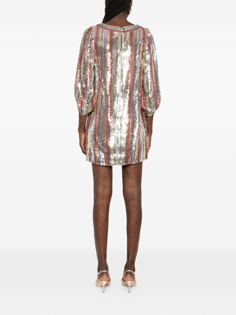 Laurie striped sequinned mini dress 4