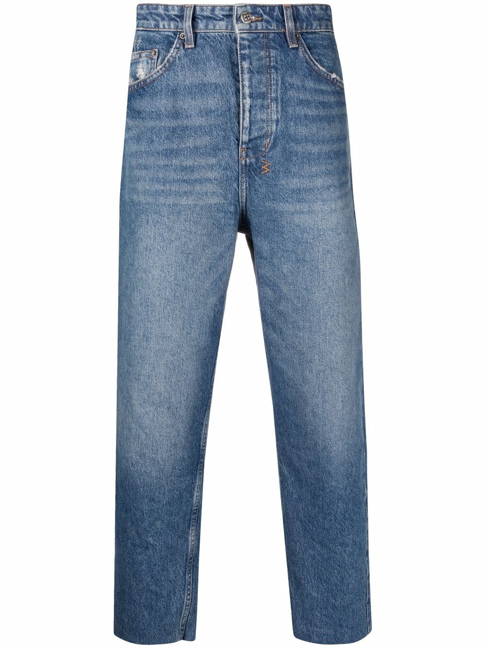 straight-leg denim jeans - 1