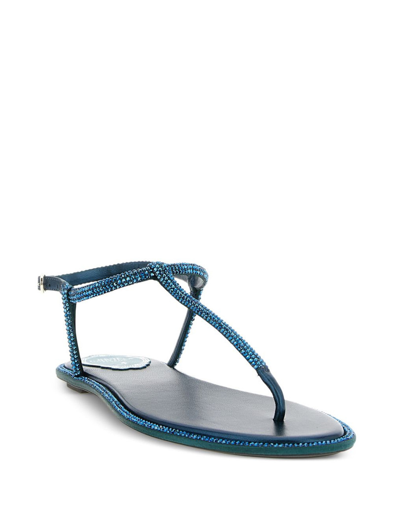 RENE CAOVILLA rhinestone-embellished diana sandals outlook