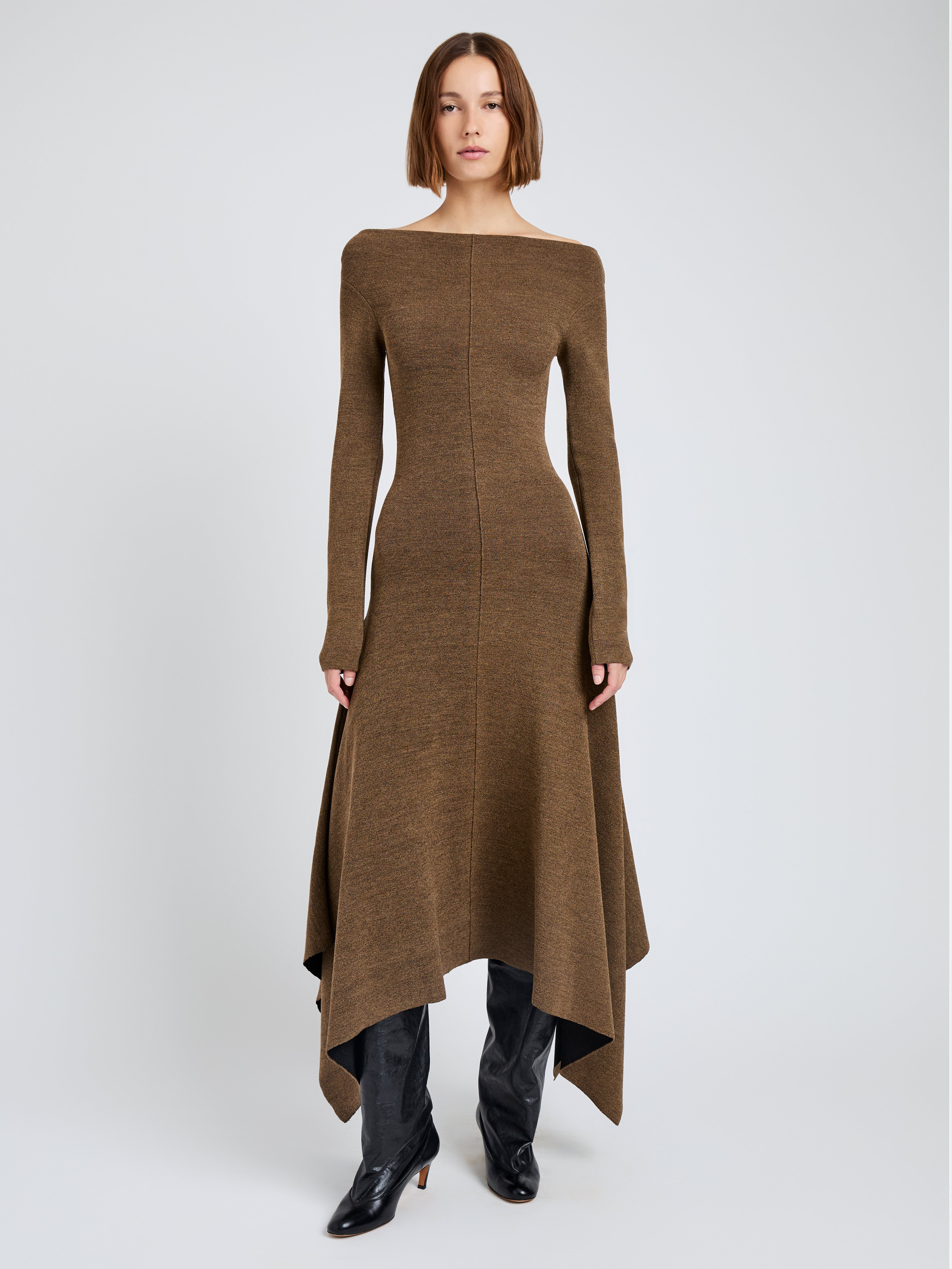Romi Dress in Textured Sculpted Viscose - 2