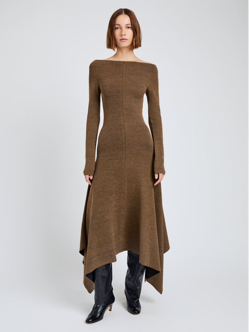 Proenza Schouler Romi Dress in Textured Sculpted Viscose outlook