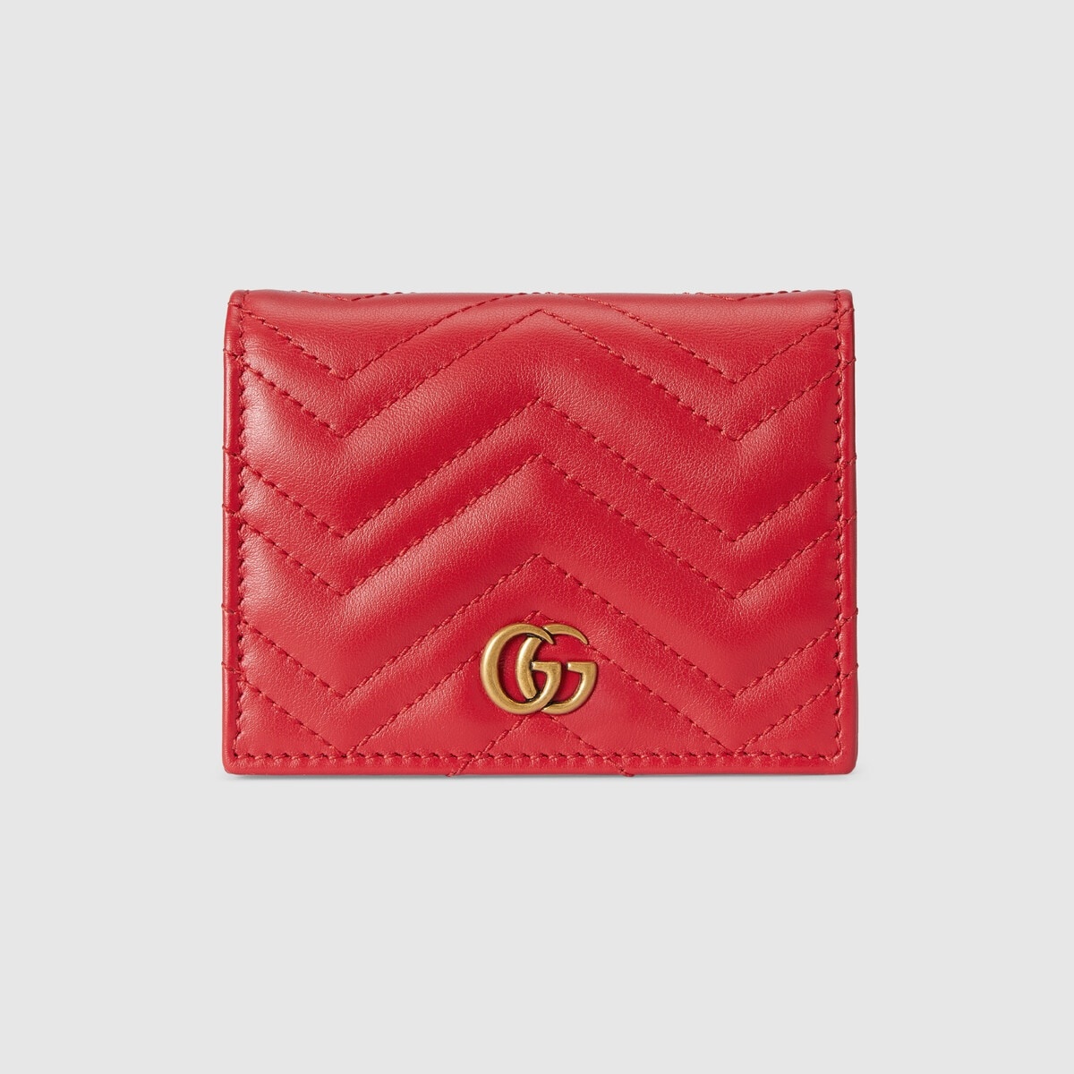 GG Marmont matelassé card case wallet - 1