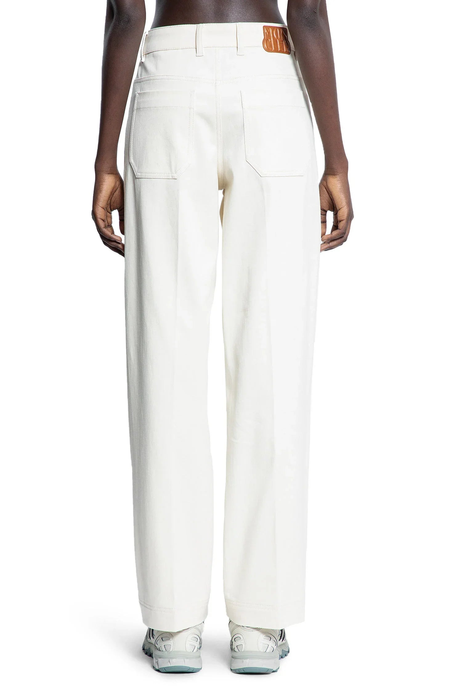 Cotton-Gabardine-Straight-Leg-Trousers - 3