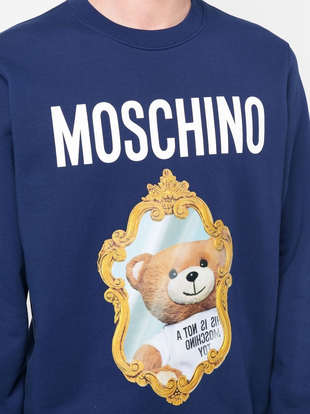 logo bear-print sweatshirt - 5