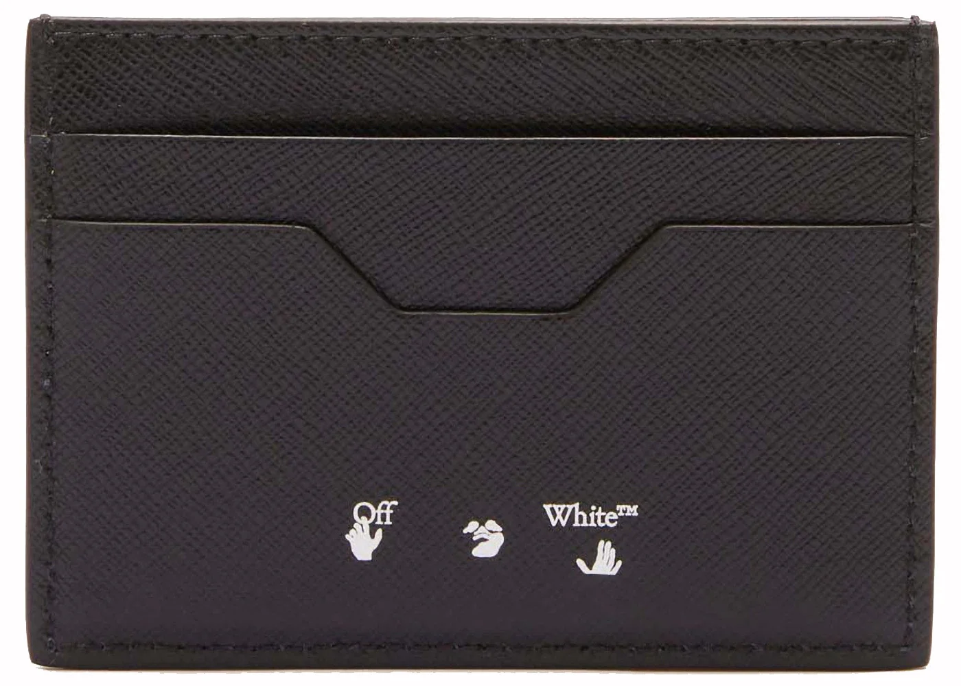 OFF-WHITE Card Case Binder Diag Saff Black/White - 1