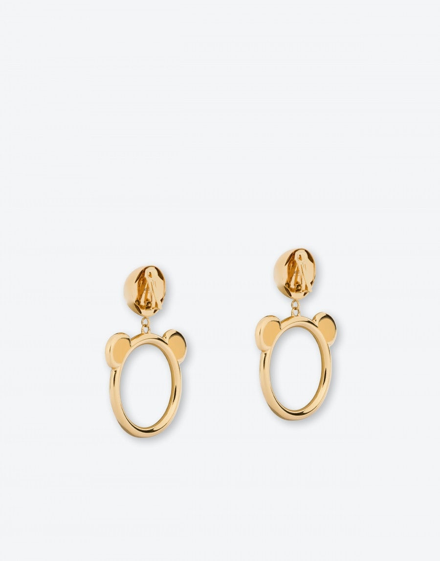 MOSCHINO TEDDY SHAPE CLIP EARRINGS - 3