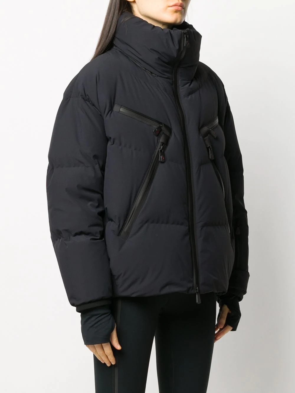 zipped puffer jacket  - 3