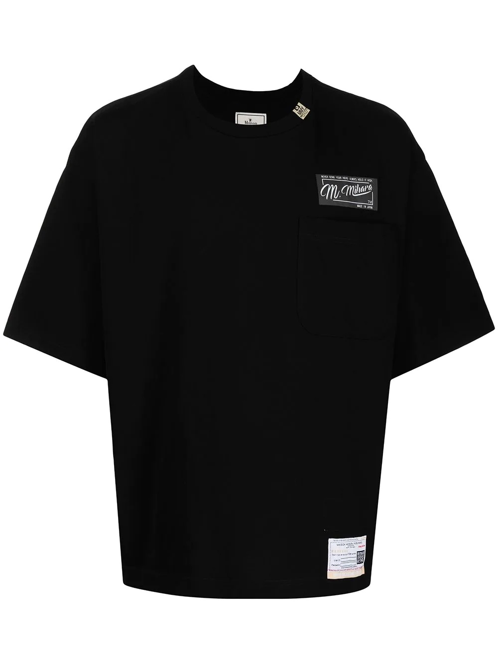 logo-patch short-sleeved T-shirt - 1