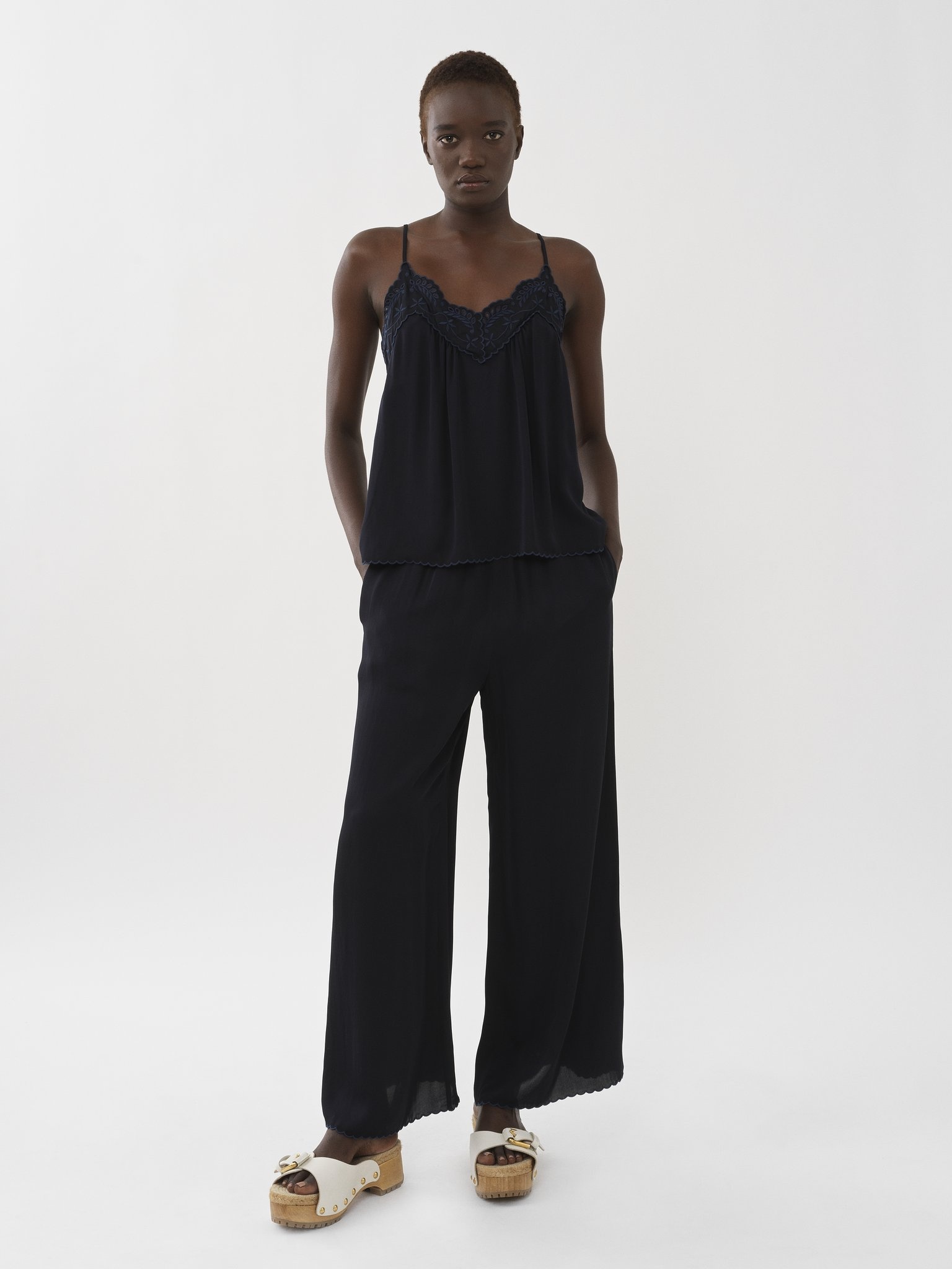 EMBROIDERED SLIP TOP - 3