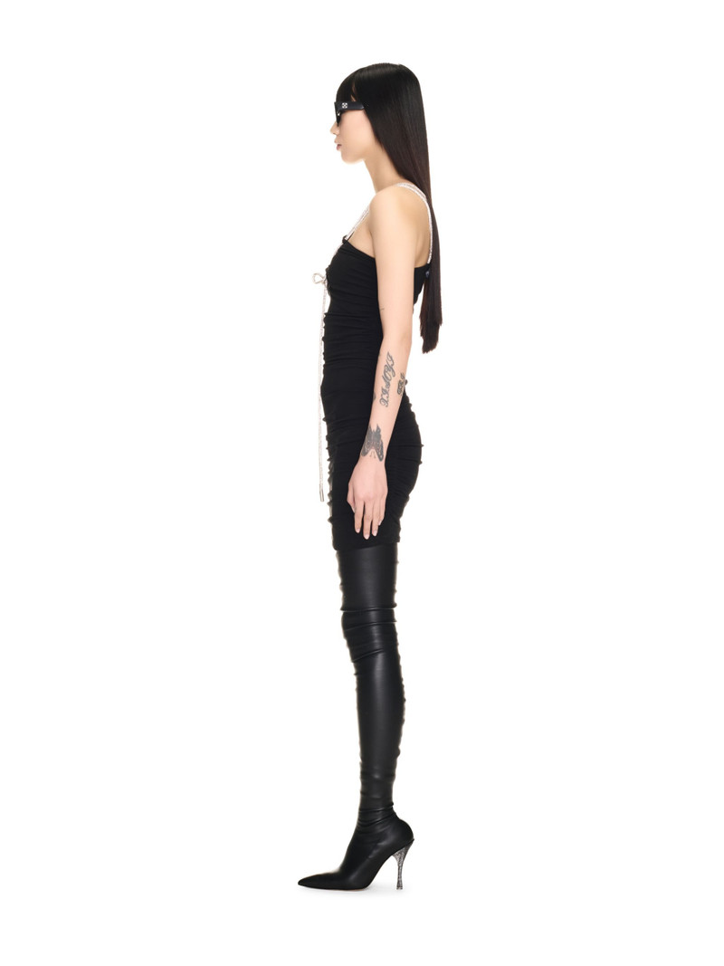 Vi Crepe Bling Sl Mini Dress 3