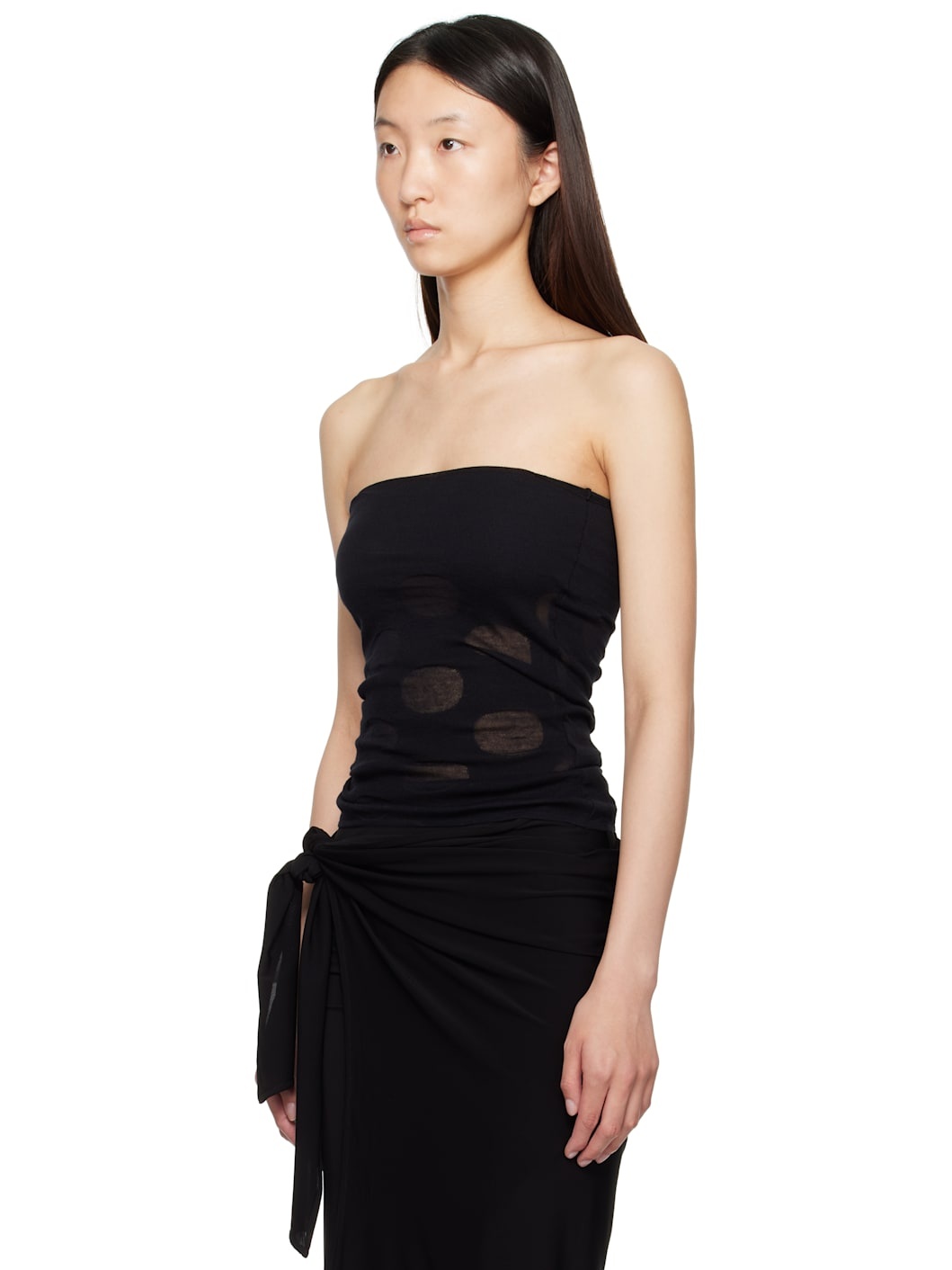 Black Cass Bandeau Top - 4
