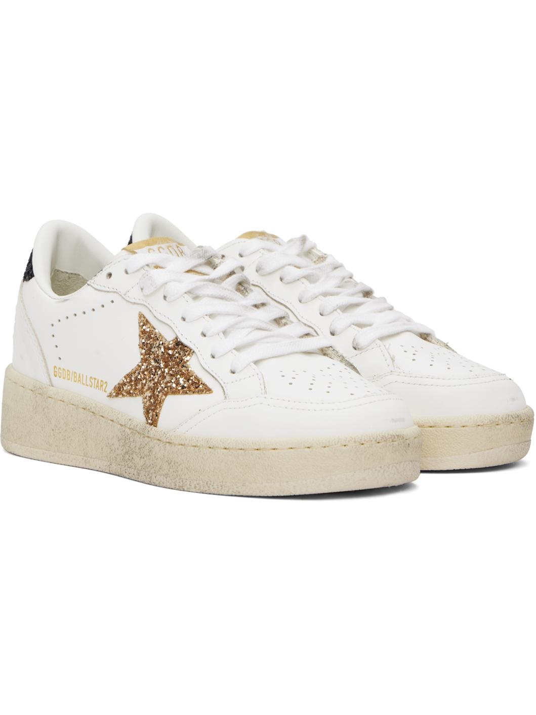 White Ball Star Sneakers - 4