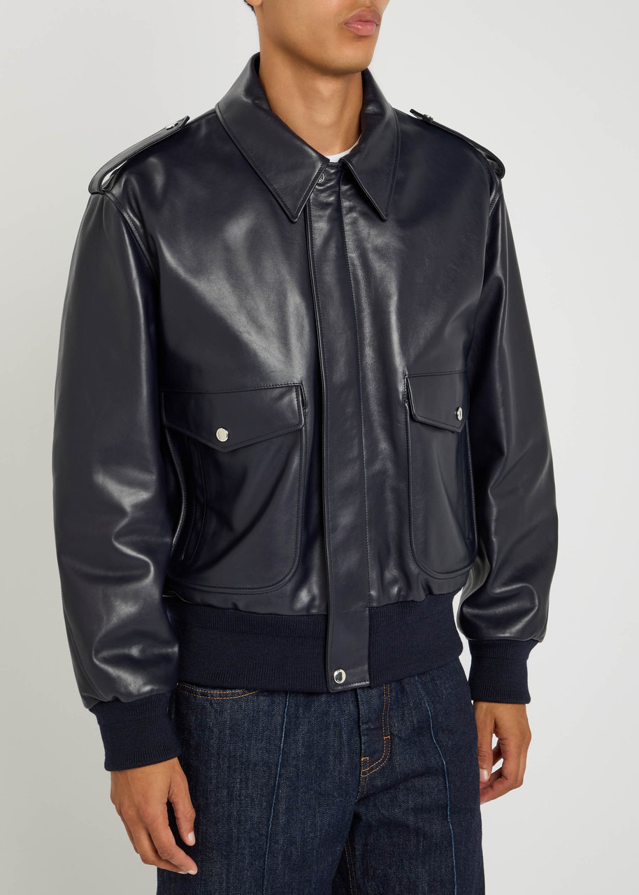 Givenchy Padded Leather Bomber Jacket - 2