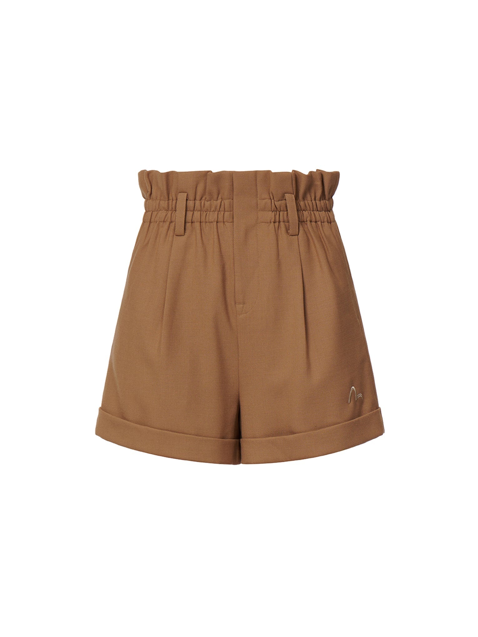 Front Pleat Paper Bag Shorts - 12