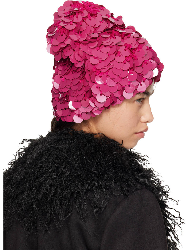 Pink Pailettes Beanie 3