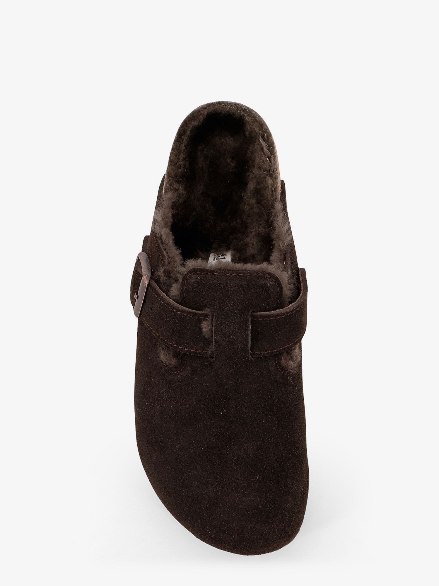 BOSTON VL/SHEARLING SUEDE MULE - 5