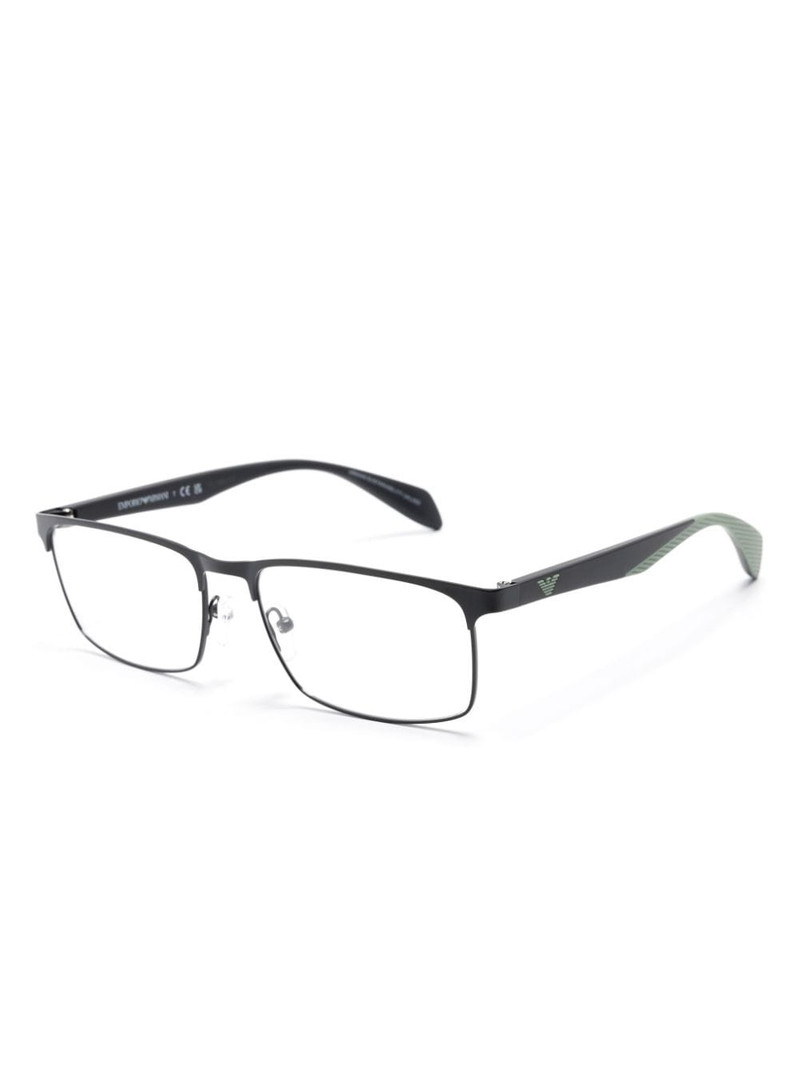EMPORIO ARMANI rectangle-frame glasses outlook