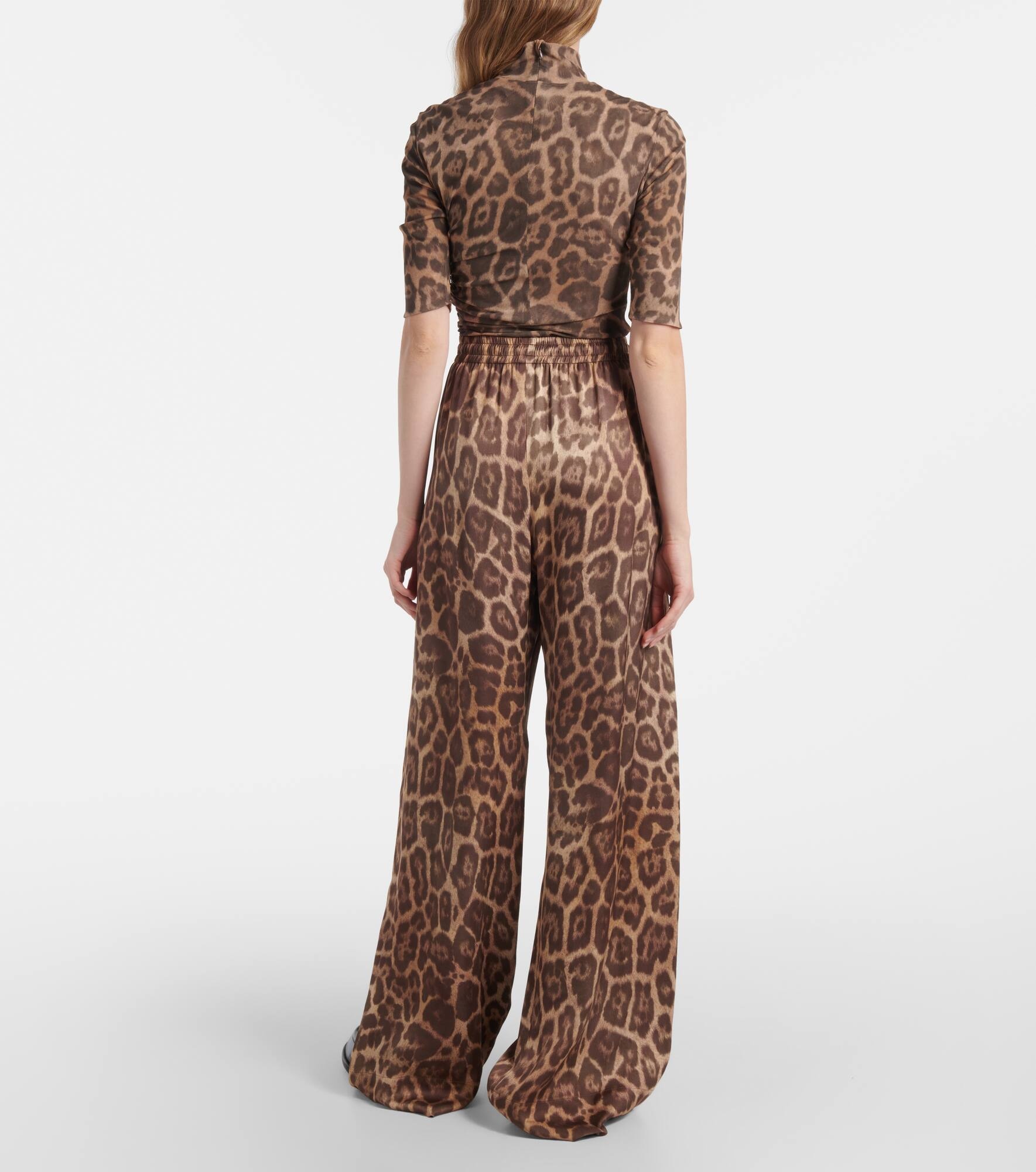 Leopard-print pajama pants - 3