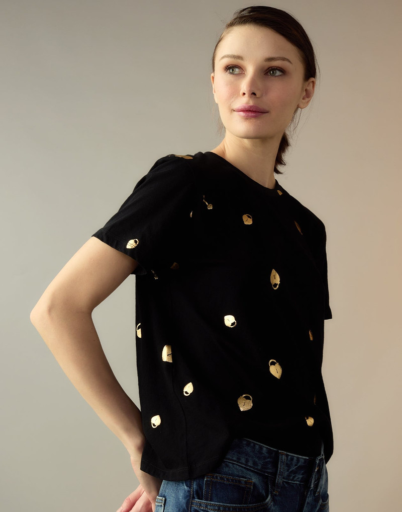 Lock & Key Metallic Tee 3