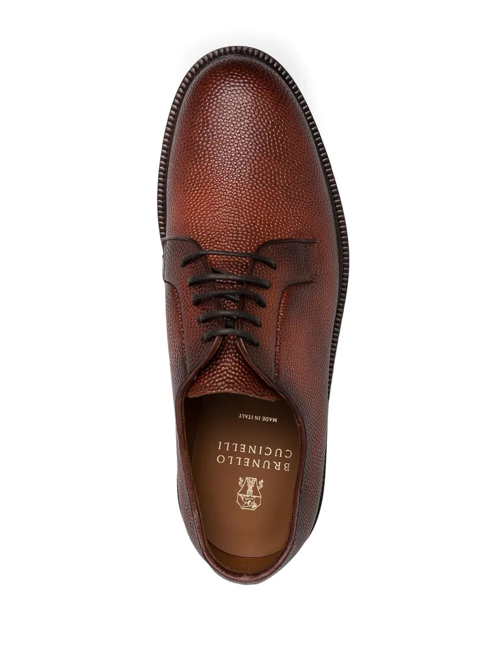 lace-up leather Oxford shoes - 4