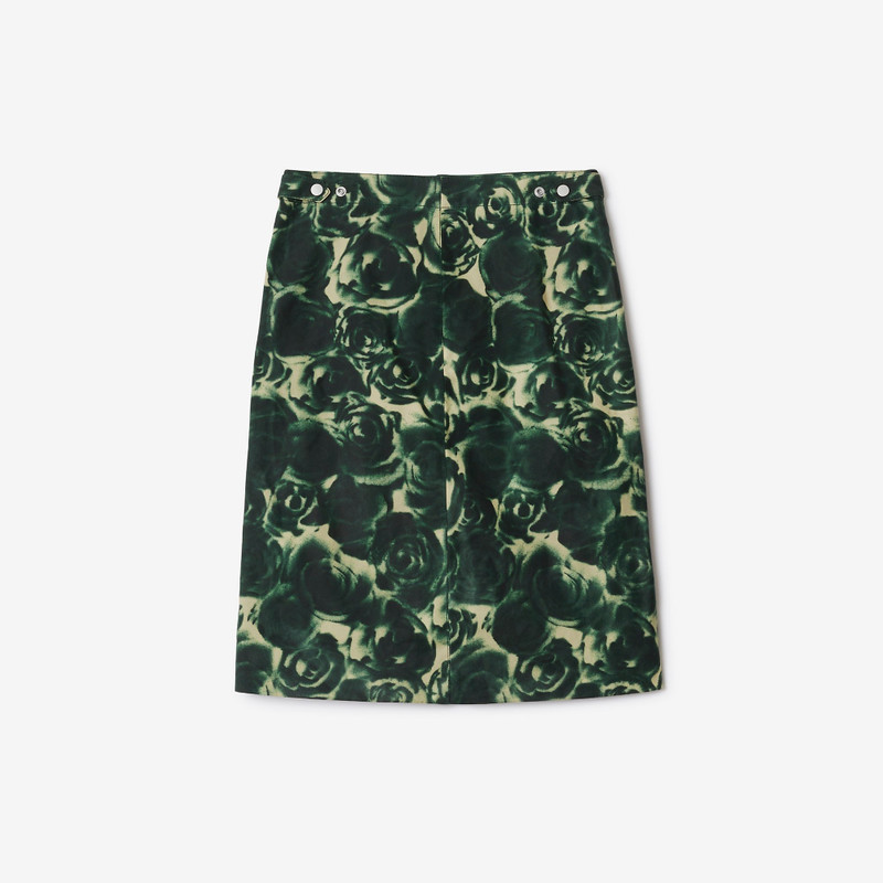 Rose Waxed Cotton Skirt 5