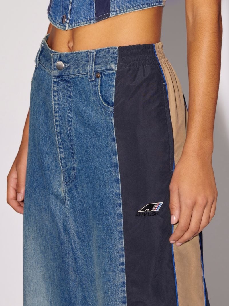 Denim Nylon Pants - 8