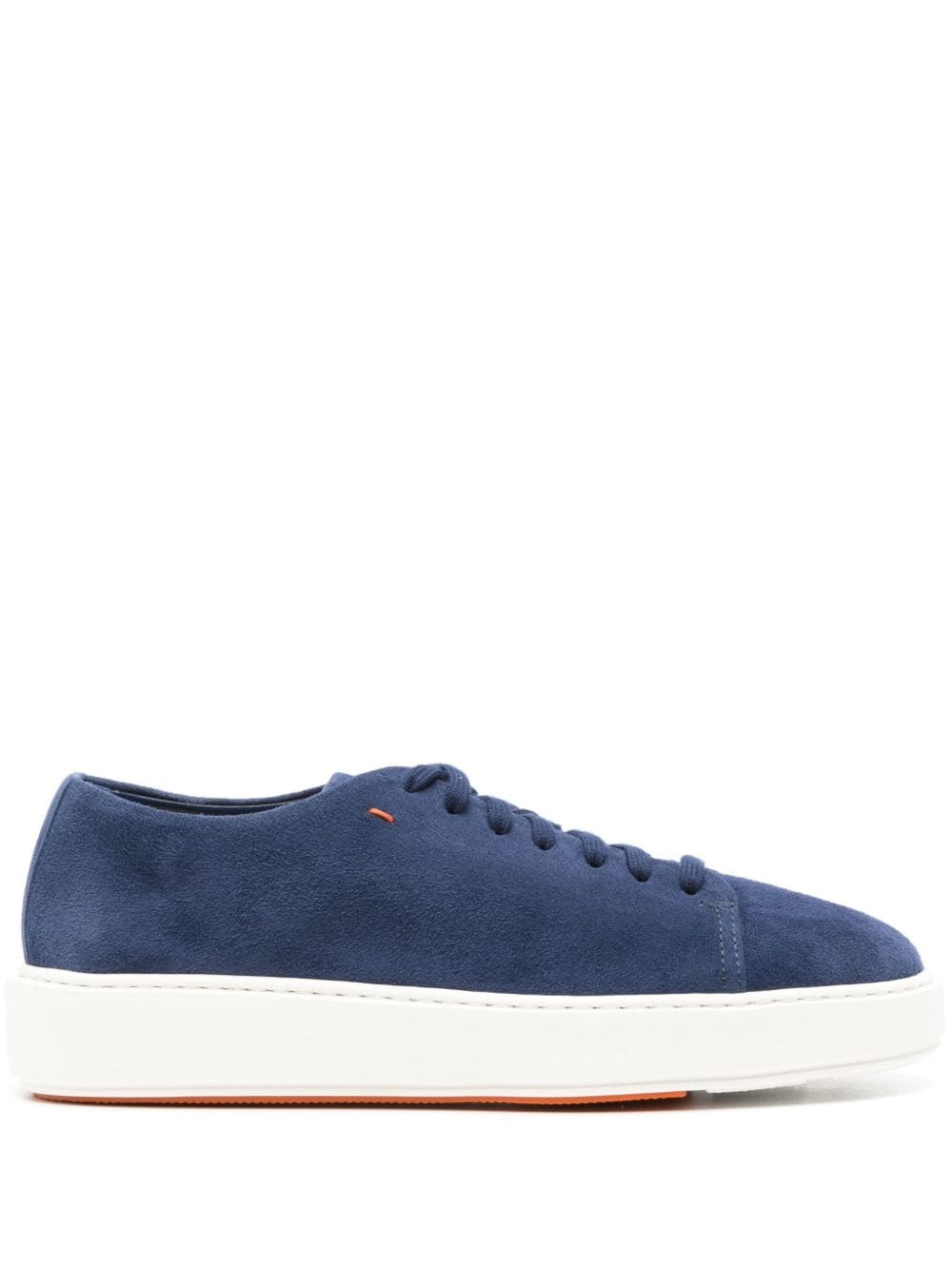 suede lace-up sneakers - 1