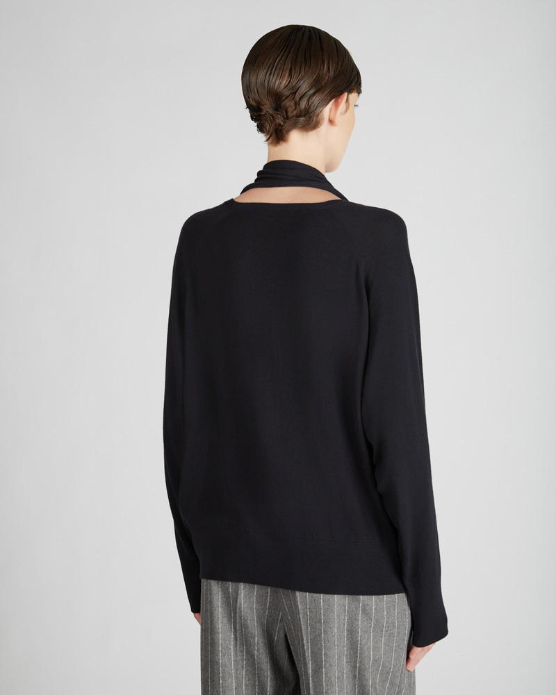 Wide fit crewneck in Flexwool 3