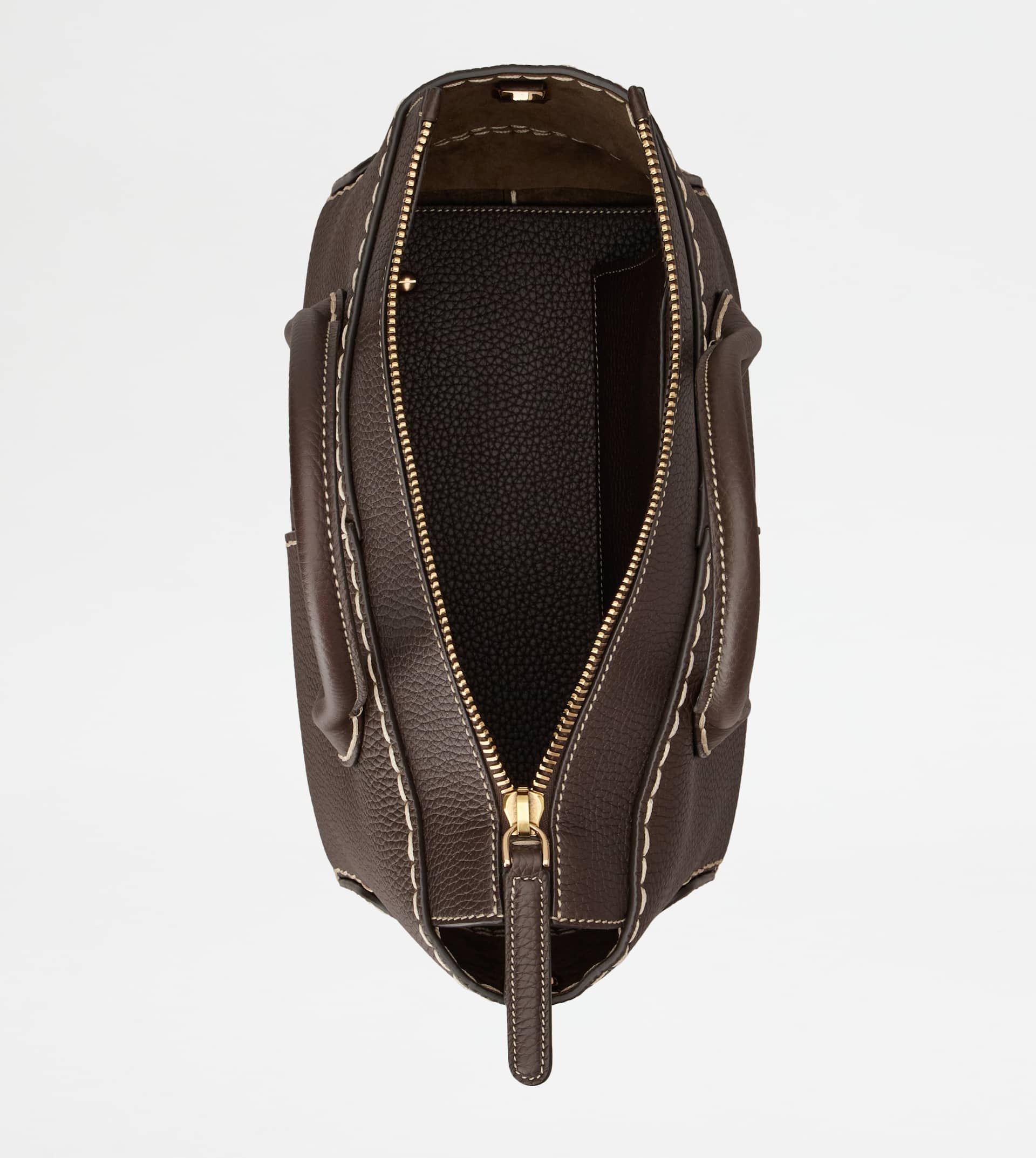 TOD'S DI BAG IN LEATHER SMALL - BROWN - 4