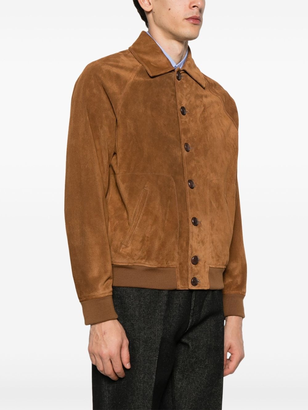 suede bomber jacket - 3