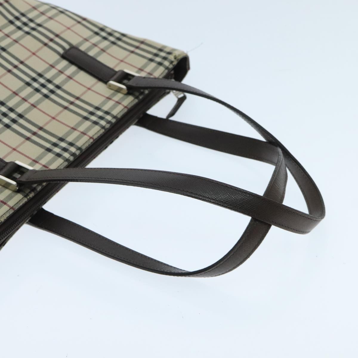 Burberry Nova Check Tote Bag Canvas Beige - 8