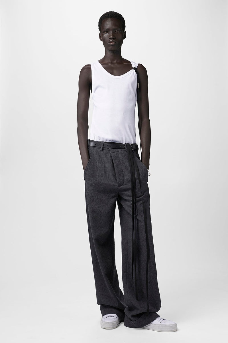 Albert Loose Fit Trousers Brushed Wool - 4